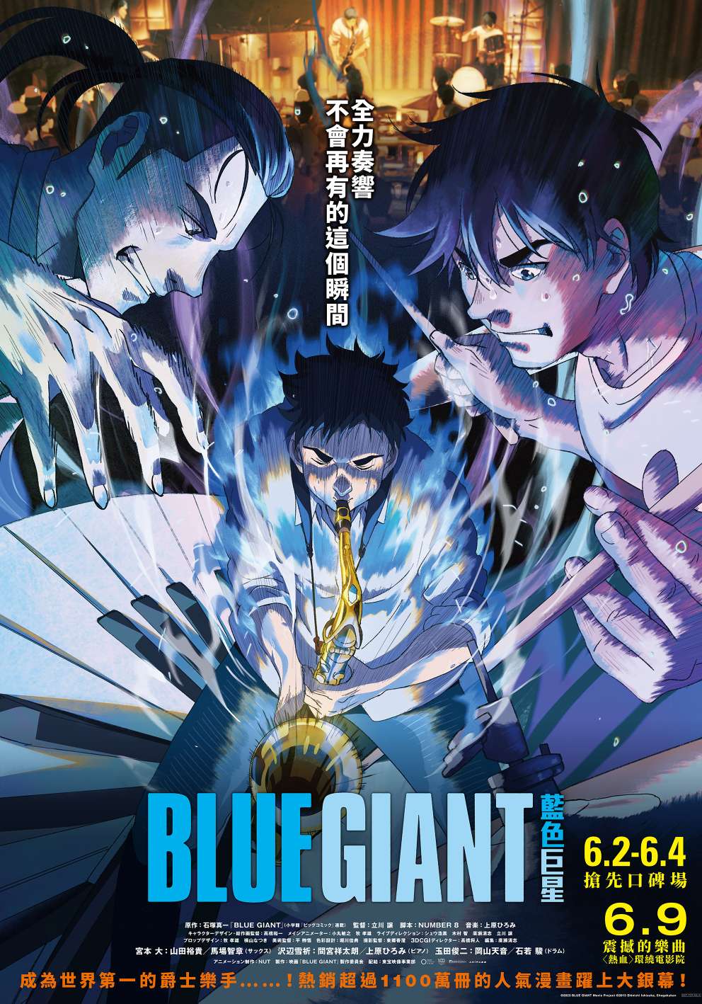 電影【Blue Giant 藍色巨星】影片資訊：石塚真一日本漫畫神作被譽此生必看動畫
